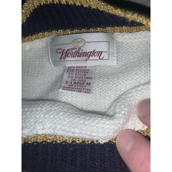 Worthington Womens XL White Sweater LS See Listing‎ - Picture 4 of 6